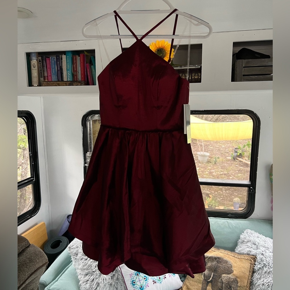 NWTs!! Sequin Hearts Maroon Dress (size: 3)
